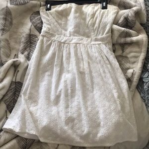 White Strapless Dress